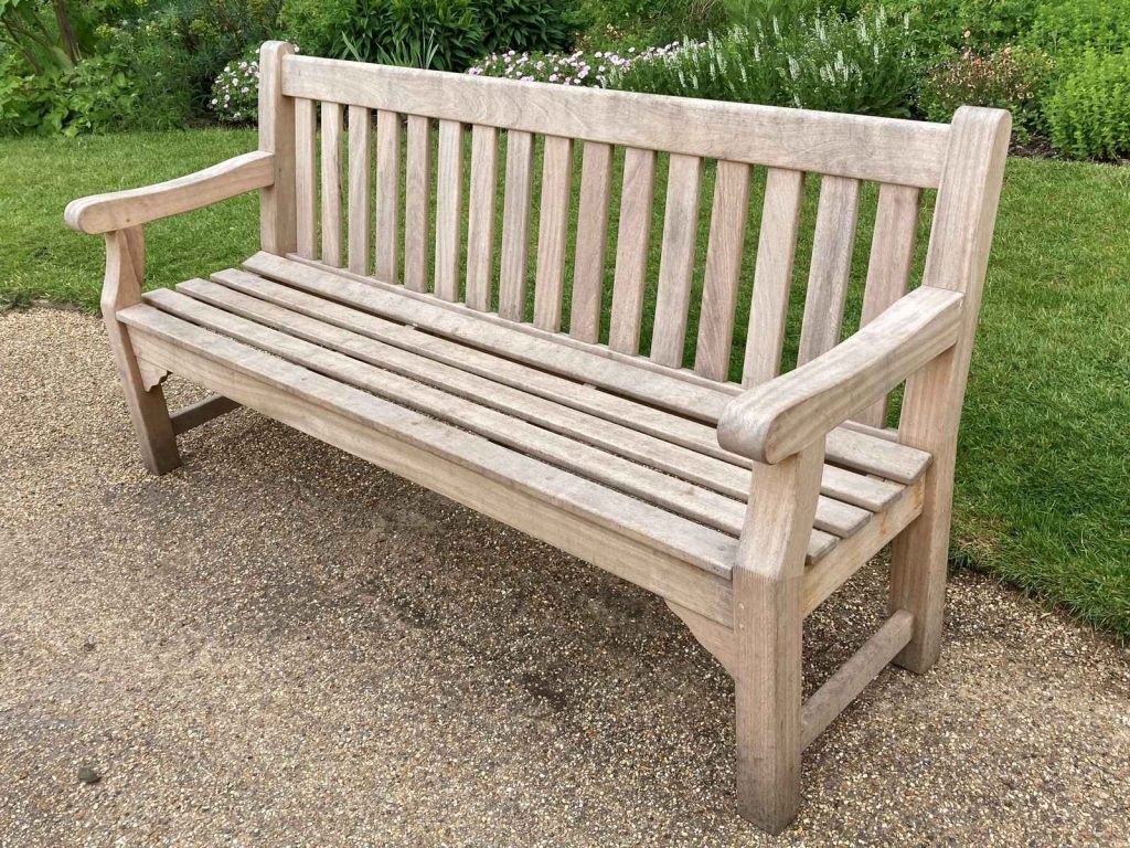 Park bench for the gardens