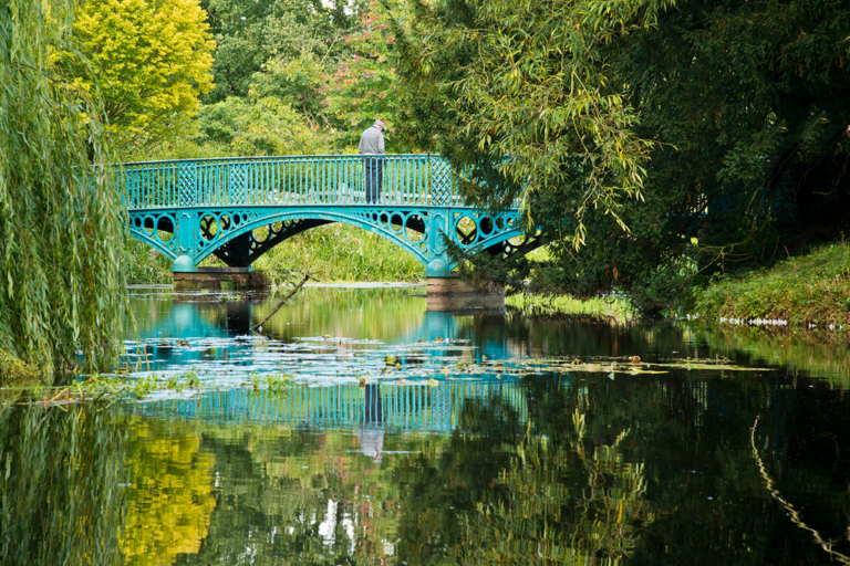 Blue Bridge Reflections