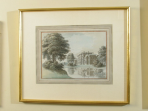 The East Front of Shugborough from the River Sow - Moses Griffiths