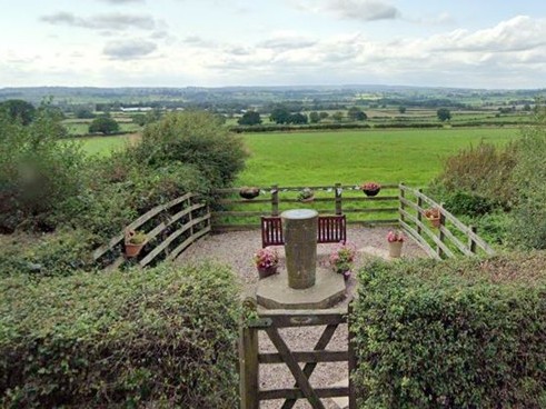 Viewpoint looking towards the Wrekin